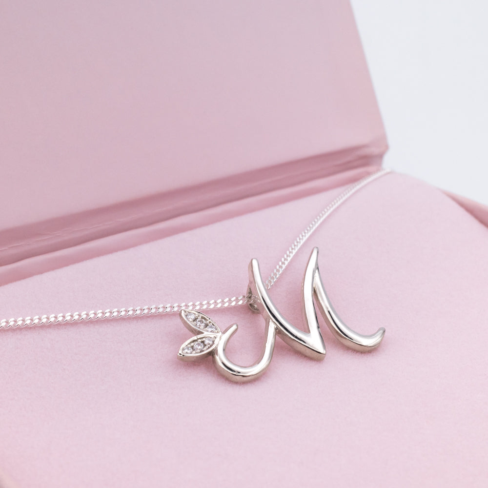 Alato M Initial Necklace