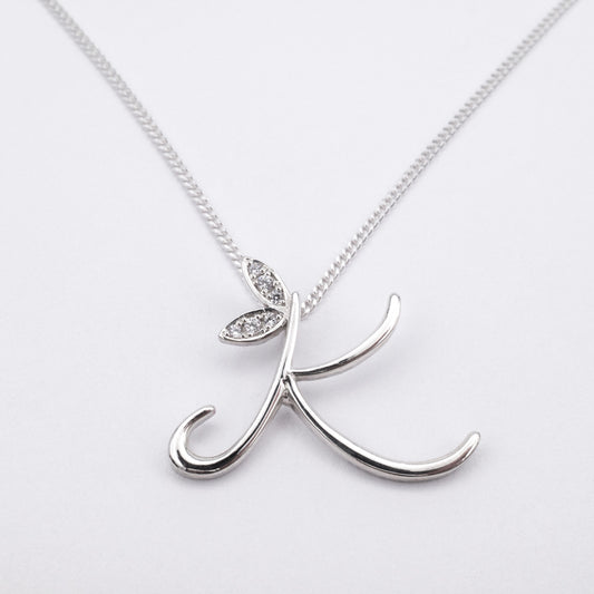 Alato K Initial Necklace