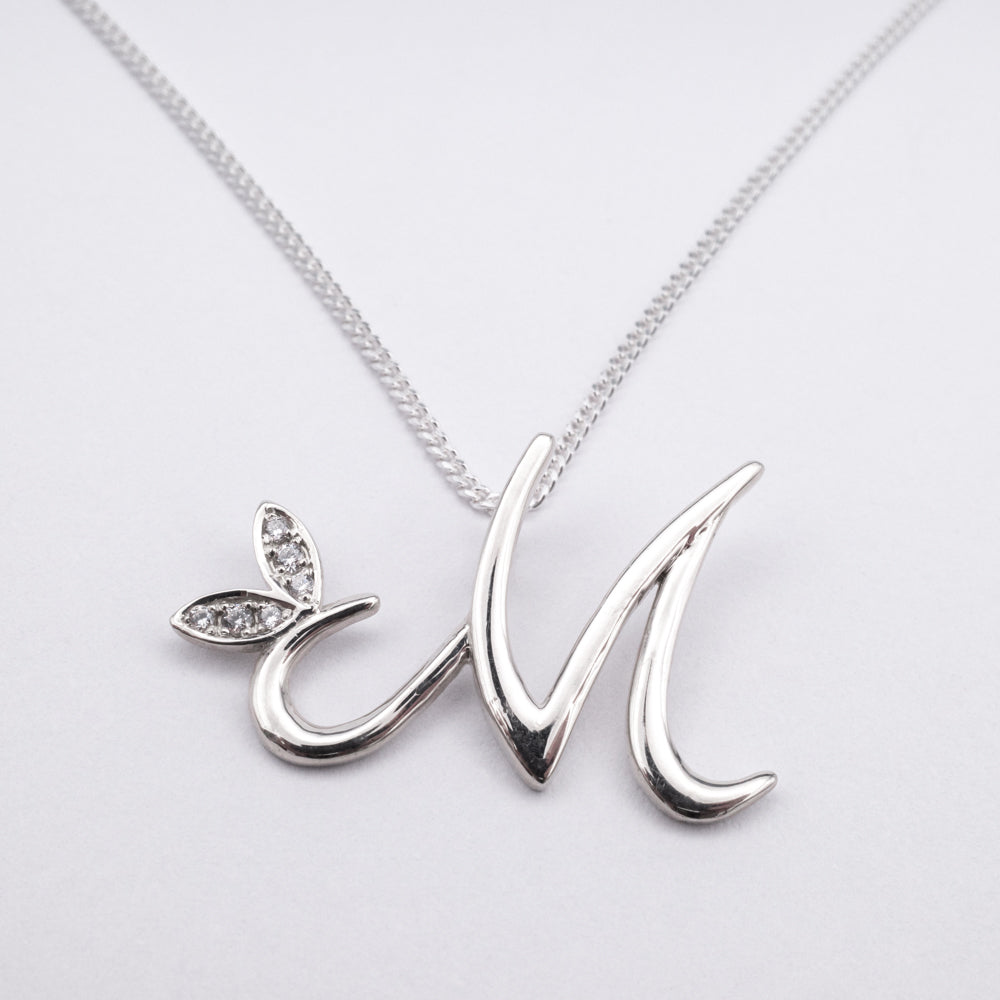 Alato M Initial Necklace