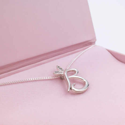 Alato B Initial Necklace