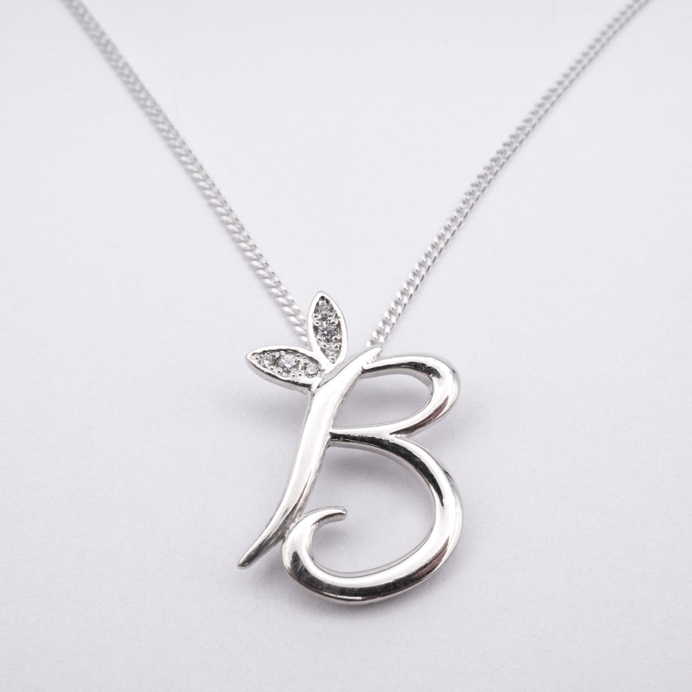 Alato B Initial Necklace