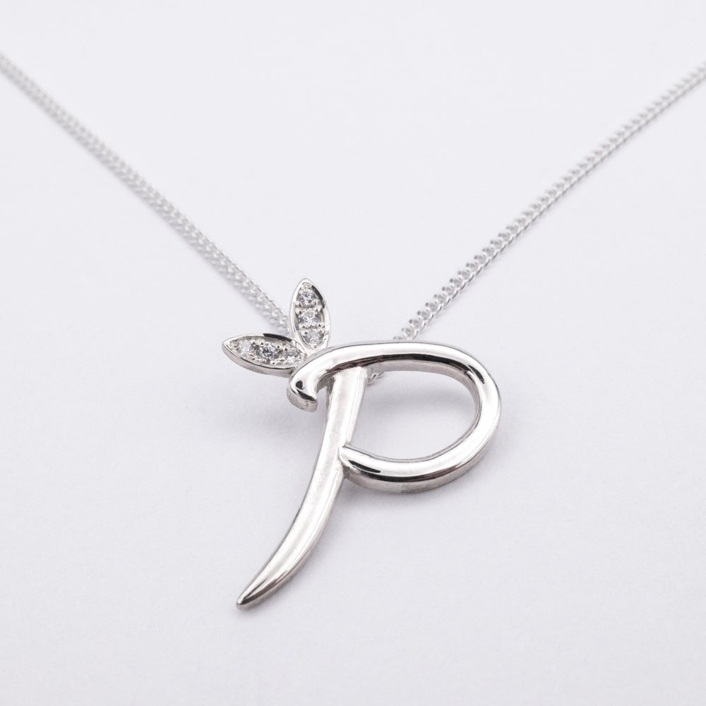 Alato P Initial Necklace