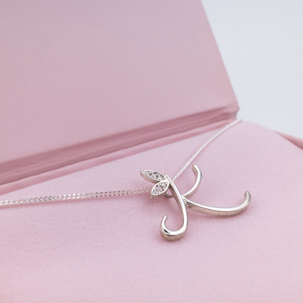 Alato K Initial Necklace