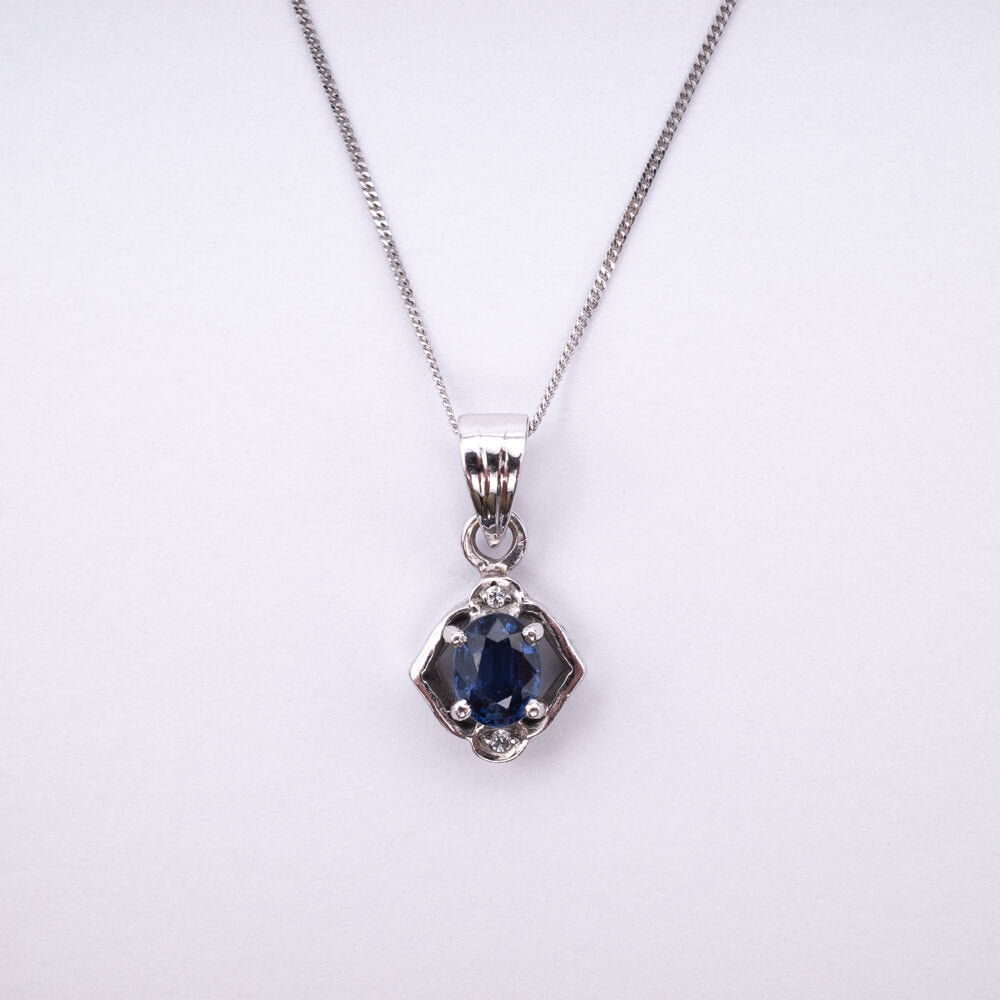 Sapphire & Diamond Necklace