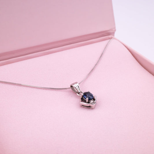 Sapphire & Diamond Necklace