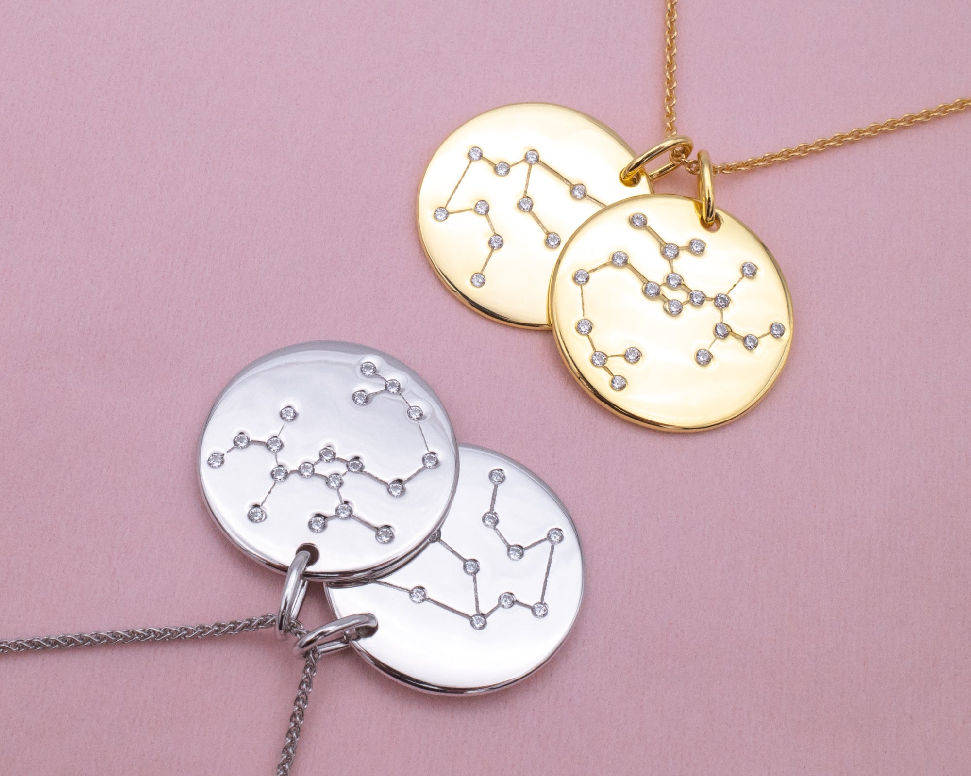 Capricorn constellation necklace on sale gold