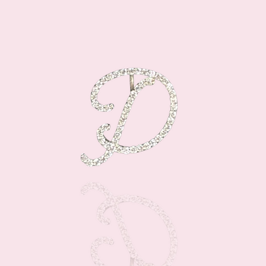 Harmony Letter D White Gold Pendant