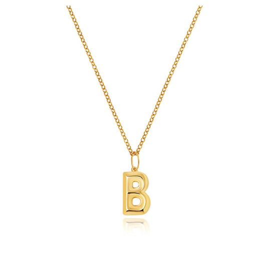 Solid Gold Letter B