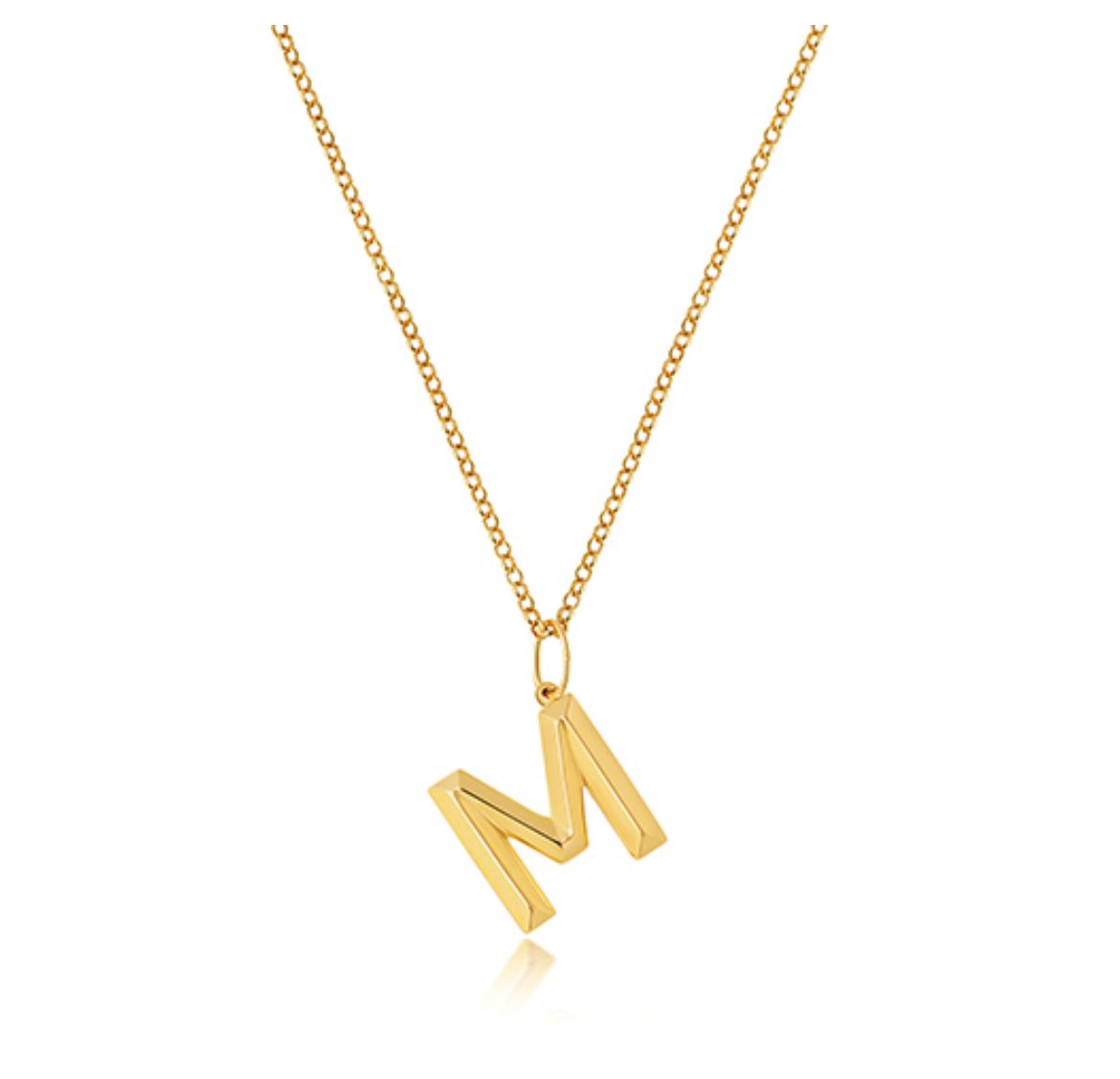 Solid Gold Letter M