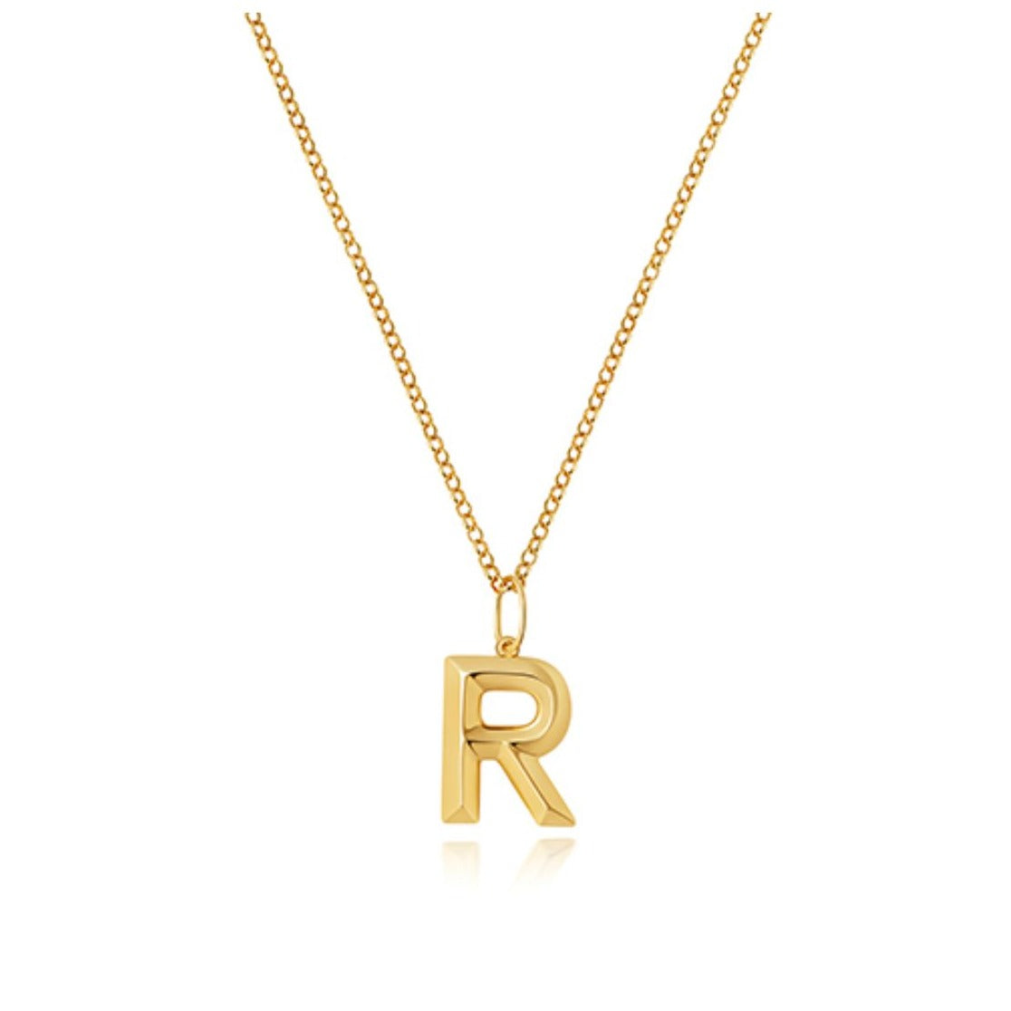 Solid Gold Letter R