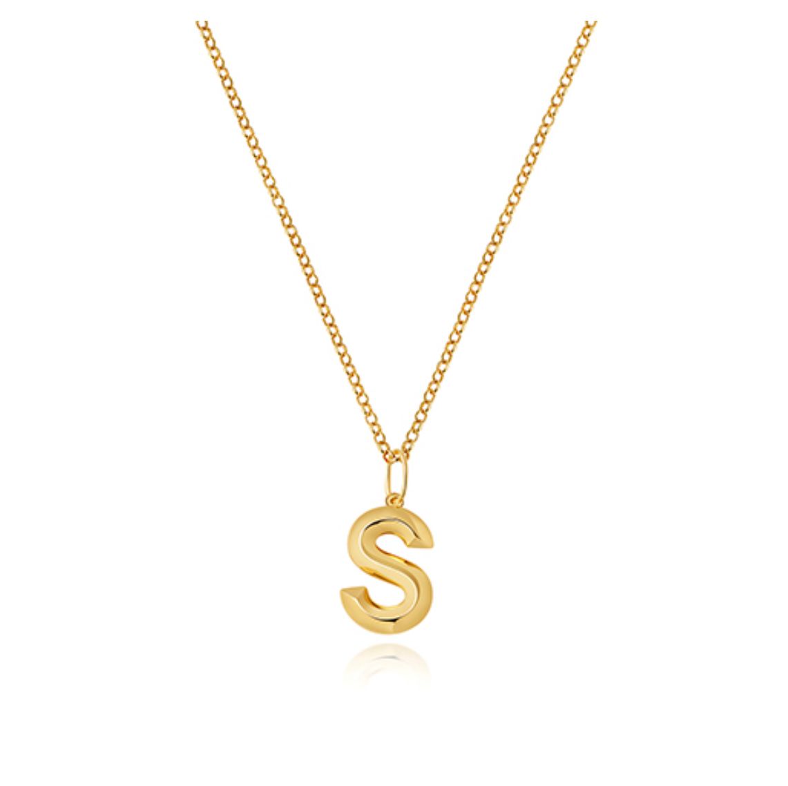 Solid Gold Letter S