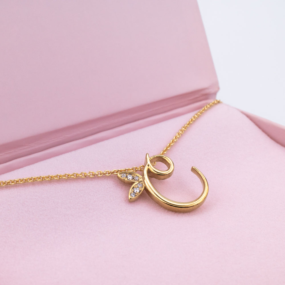 Alato C Initial Necklace