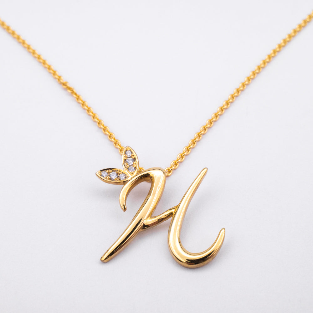 Alato H Initial Necklace