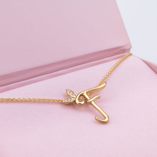 Alato F Initial Necklace