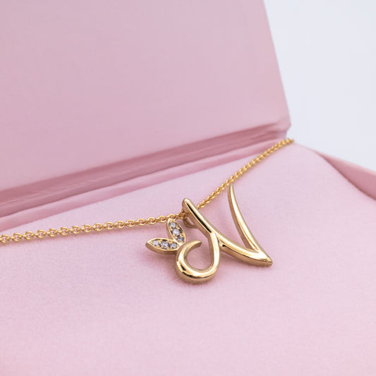 Alato N Initial Necklace