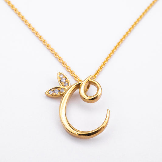 Alato C Initial Necklace